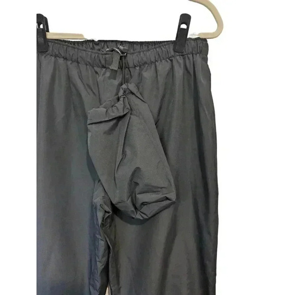 Port Authority Mens Black Drawstring Rain Pants Size M with Storage Bag - Picture 7 of 8